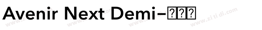 Avenir Next Demi字体转换 Avenir Next Demi字体转换